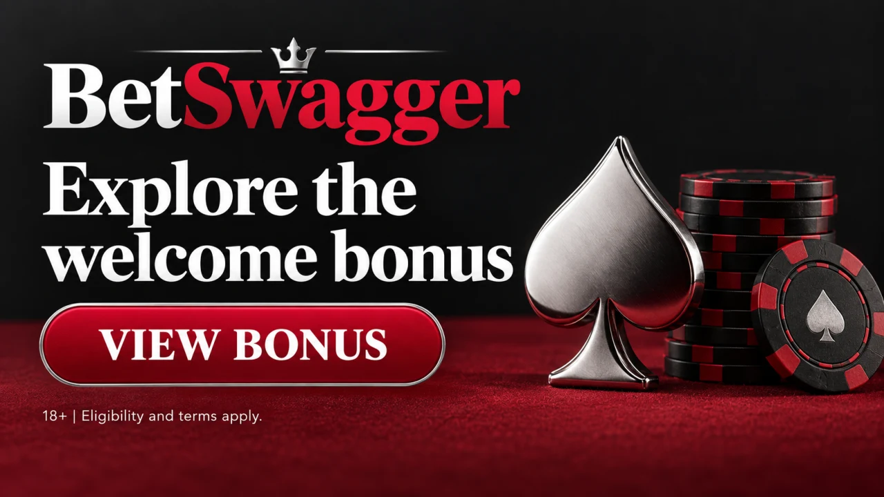 BetSwagger: explore the welcome bonus. View bonus. 18+. Eligibility and terms apply.
